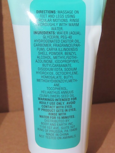 Body & Earth Spa Peppermint Foot Care Scrub and Lotion 3.4 FL OZ Each - Picture 4 of 6