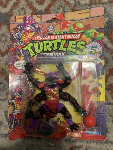 Playmates Toys 1991 MOC Ninja Turtles Antrax Figur...