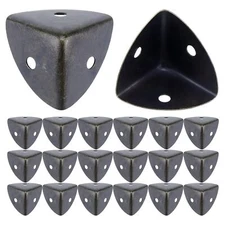 20 Pack Metal Box Corner Protectors Shelf Edge Protector Guards with Screws