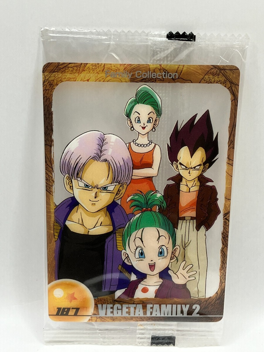 NM Vegeta Bulma Trunks 187 Dragon Ball Wafer Card Unopened DBZ