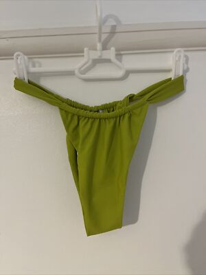 Free People The Bare Bikinihose Chartreuse Größe M Brandneu