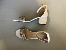 Unworn Betsey Johnson White Wedding Heels - Size 7 1/2