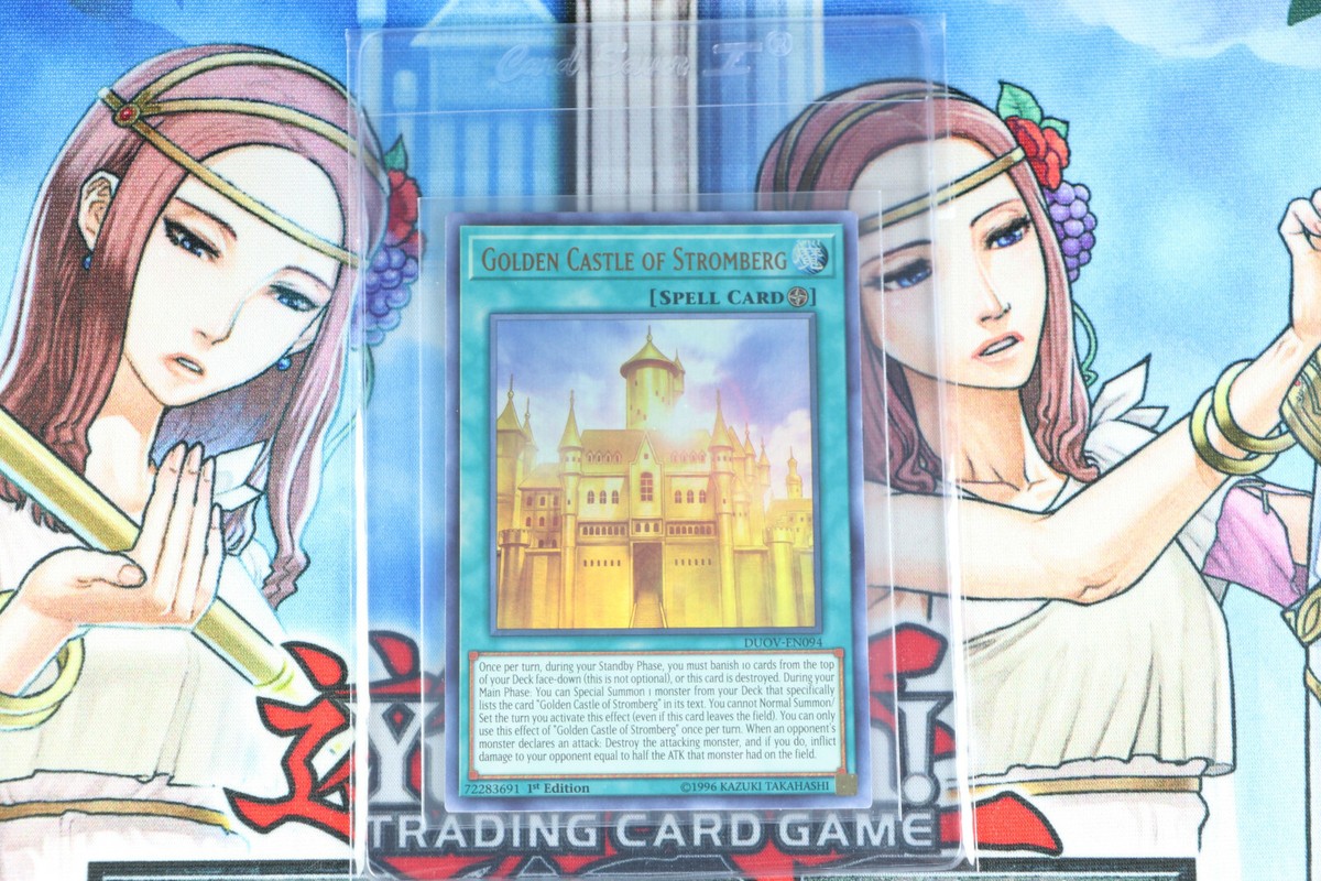 YuGiOh Spell Card Golden Castle of Stromberg DUOV-EN094 1st Ed Ultra Rare | eBay YuGiOh Spell Card Golden Castle of Stromberg DUOV-EN094 1st Ed Ultra Rare | eBay