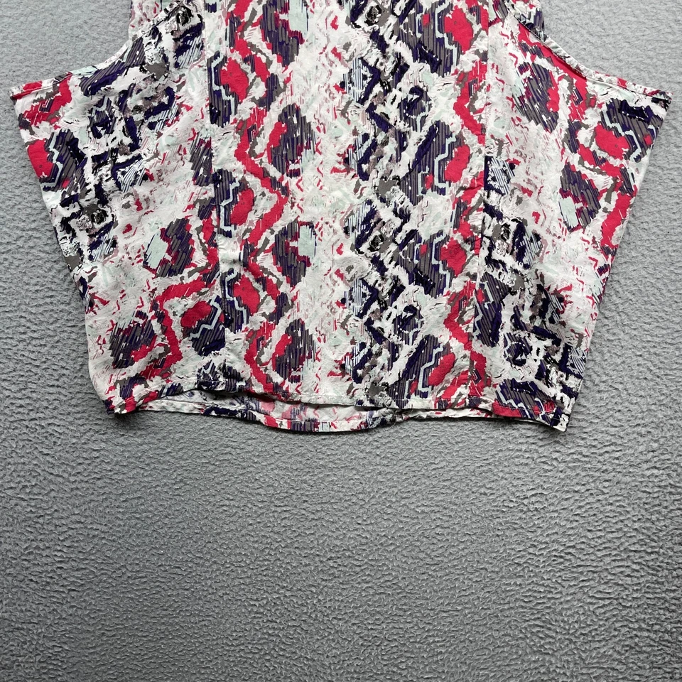 Volcom Womens Tank Top Multicolor Geometric Sleeveless Scoop Neck Layered Size M - Image 4 of 4