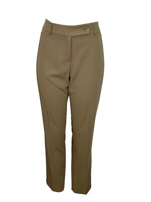 Peace of Cloth Women's Slim Fit Brown With Button Closure Size 10 - New