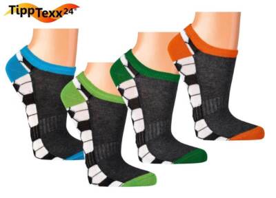 6 Paar Kinder-Sneakersocken Fußball Ökotex weiche Baumwolle Anti-Loch-Garantie