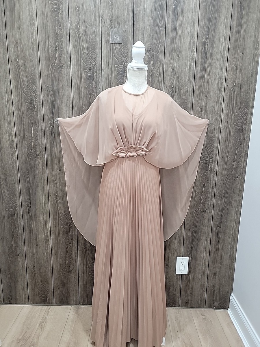 VINTAGE ACCORDIAN HOSTESS DRESS/CAPE Dress /maxi Dress/Bridgerton Style |  eBay