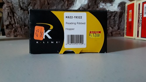 K-Line Freight Car 0/0-27 Scale READING RIBBED 2 BAY HOPPER K622-19322 (OS-75 - Picture 13 of 14