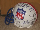 MATT HASSELBECK MARCUS TRUFANT LOFA TATUPU AUTOGRAPHED SEAHAWKS LEGEND HELMET