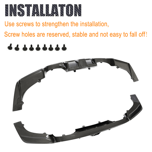 Difusor de carbono difusor trasero faldón trasero se adapta a BMW F80 M3 F82 F83 M4 2014-19 - Imagen 10 de 12