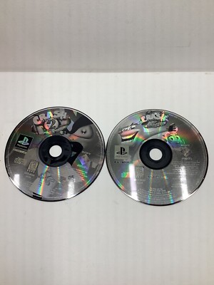 Crash Bandicoot Warped + Crash 2 PlayStation 1 PS1 | Disc Only | Tested
