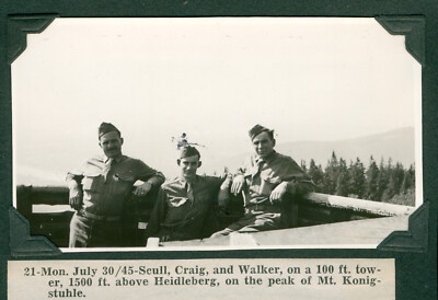 1945 2790th Engr Forestry Co Heidleberg Germany Photo #21 Scull, Craig & Walker