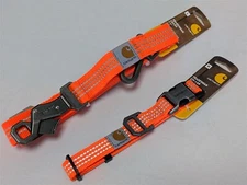Carhartt Tradesman Dog Leash Reflective Orange 6ft X 1” L With Collar