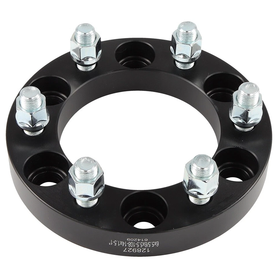 2Pcs 1" or 25mm 6x5.5 Wheel Spacers 14x1.5 For Chevrolet Suburban 1500 2000-2014 - Imagem 2 de 4