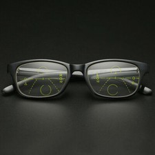 Full-rim Smart zoom reading glasses multi-focus Progressive for Far/Near TR90