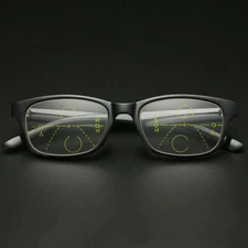 Full-rim Smart zoom reading glasses multi-focus Progressive for Far/Near TR90