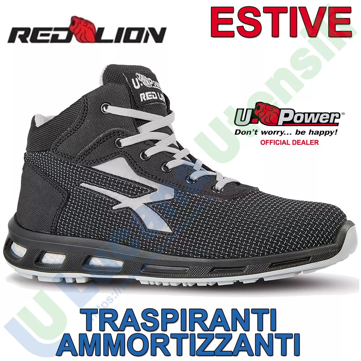 Scarpe Antinfortunistiche Alte Leggere da Lavoro UPOWER da Uomo Donna STEGO  S3