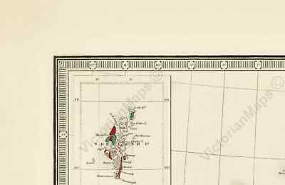 UK British Isles Great Britain Victorian Geological Map – John Wyld 1844 Art Print
