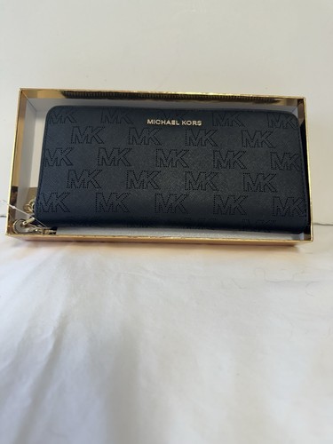 Michael Kors Jet Set Travel Continental Leather Black - Picture 3 of 16