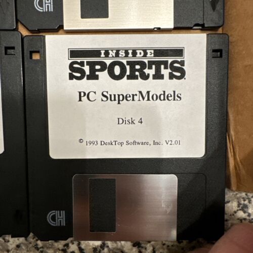 rare vintage inside sports PC swimsuit calendar 1993 3.5” floppy Disk DOS (14) - Bild 15 von 15