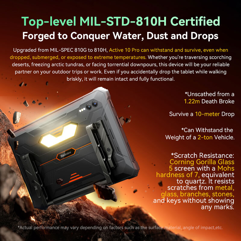 Blackview Active 10 Pro Rugged 5G Tablet PC Android Mobile