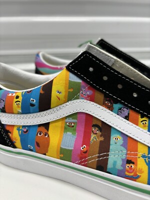 すまいる New Vans X Sesame Street Old Skool Black/Multi Sneakers