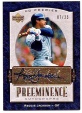 2007 Upper Deck Premier Reggie Jackson GOLD Autograph /25 💎