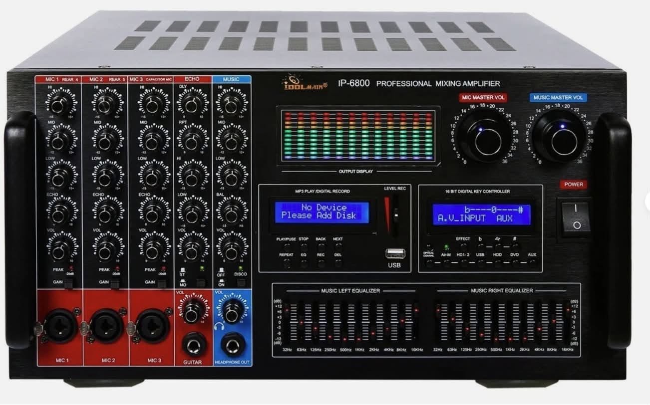IDOLmain IP-6800 8000W Karaoke Mixing Amplifier