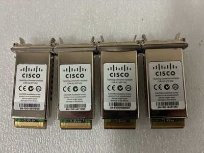 Lot of 4 Cisco GBIC TwinGig Converter Module CVR-X2-SFP  800-27645-02