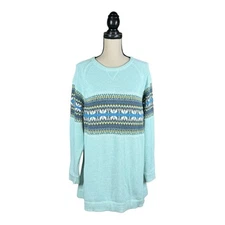 Eddie Bauer Fair Isle Angora Blend Sweater Womens Plus Size 2X