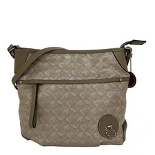 Borsa a tracolla PELLE BORSA beige grigio beige in pelle PVC