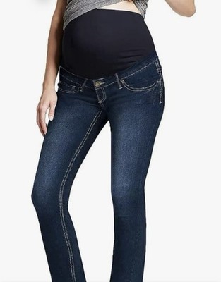 2 Pairs Hybrid & Company Womens Maternity Jeans Sz Small Super Comfy Stretch