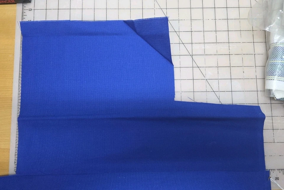 22 Karat Hardanger Stoff königsblau 42 Zoll x 36 Zoll - Bild 3 von 3