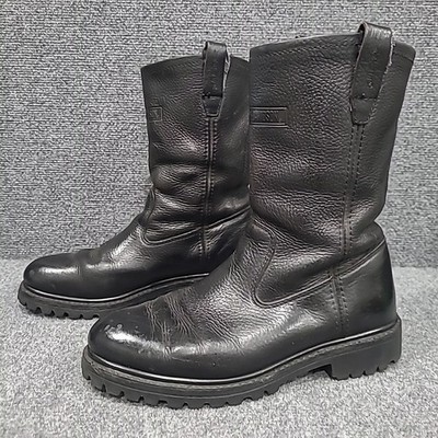 Harley Davidson Motorcycle Boots Men's Black Leather Riding