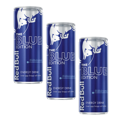 レッドブル　ブルーベリー 3x Red Bull Blue Edition Blueberry 250ml Energy Drink High
