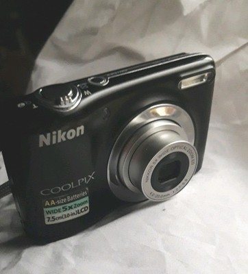 Nikon Coolpix L25 Digital Camera Black - Boxed VGC + 16GB SD Card - Y2K Cam