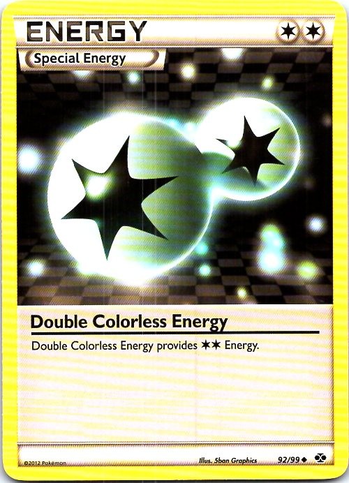 Pokemon #92/99 Double Colorless Energy