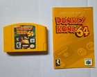 Nintendo N64 Donkey Kong N64 Game and Instruction Booklet