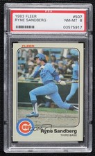 1983 Fleer Ryne Sandberg #507 PSA 8 HOF 1or4