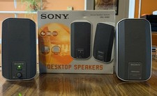 Sony SRS-A202 Mega Bass Active Speakers - Silver - Great Condition Original Box