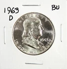 1963-D Franklin Half Dollar BU #GA-4 "90% Silver"