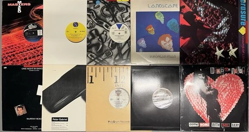 Lot Of 10 New Wave 80’s Vinyl 12” Record Singles MADONNA ERASURE