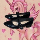 Clarks Collection Women's Black Leather Mary Jane Pointed Toe Buckle Flat 7 — photo 3