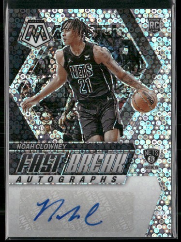 2023-24 Panini Mosaic #FB-CWY Noah Clowney Autographs Fast Break
