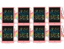 8 Pack LCD Writing Tablet for Kids 10in Colorful Magic Drawing Tablet Pad, Pink