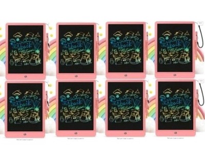 8 Pack LCD Writing Tablet for Kids 10in Colorful Magic Drawing Tablet Pad, Pink