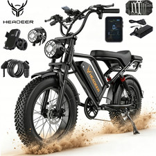 E-Bike 20" Fatbike Pedelec 25KM/H 48V 20Ah Vollfederung Elektrofahrrad …