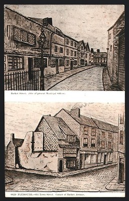 Ansichtskarte Plymouth, Basket Street, Old Town Street 