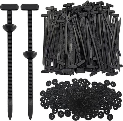 #ad 150Pcs Nylon Universal Cable Tie Buckle for Car Automotive Zipper Clips Plasti $17.39