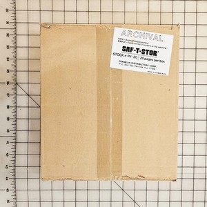Archival 35mm Saf-T-Stor Ridged Slide Storage 25 Pages Polypropylene RARE FIND